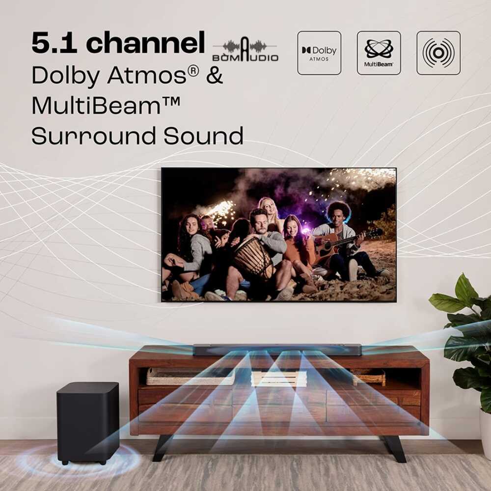 soundbar JBL Bar 500 được sở hữu hệ thống loa 5.1 kênh