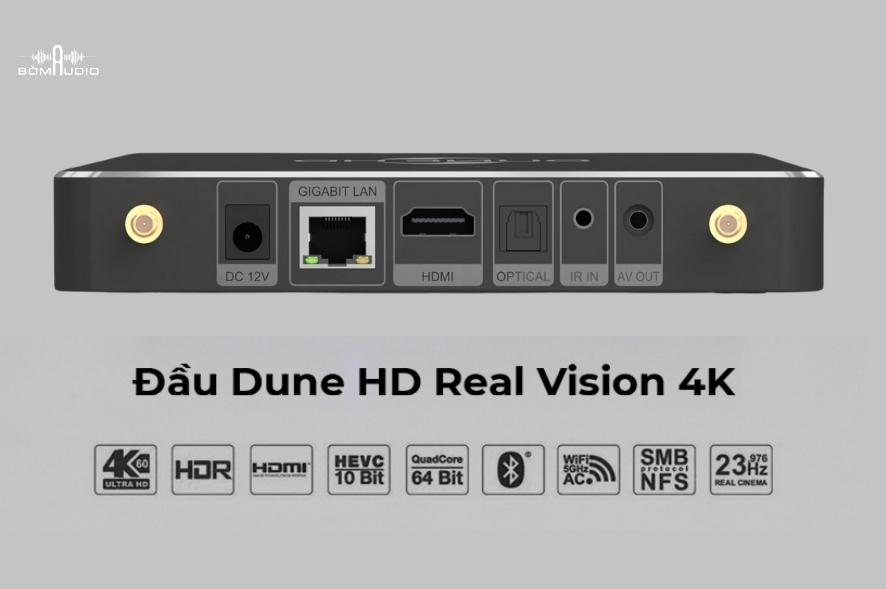 Dune HD Real Vision 4K với khả năng kết nối đa dạng