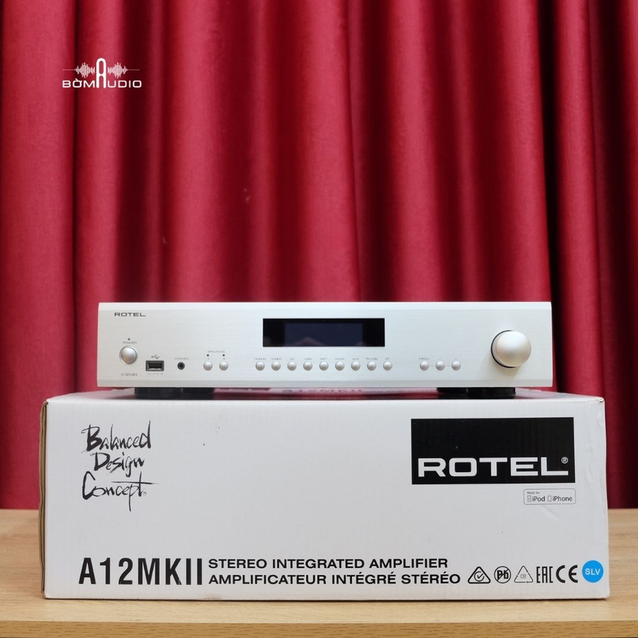 Hình ảnh chụp thực tế Amply nghe nhạc Rotel A12MKII tại Bờm Audio
