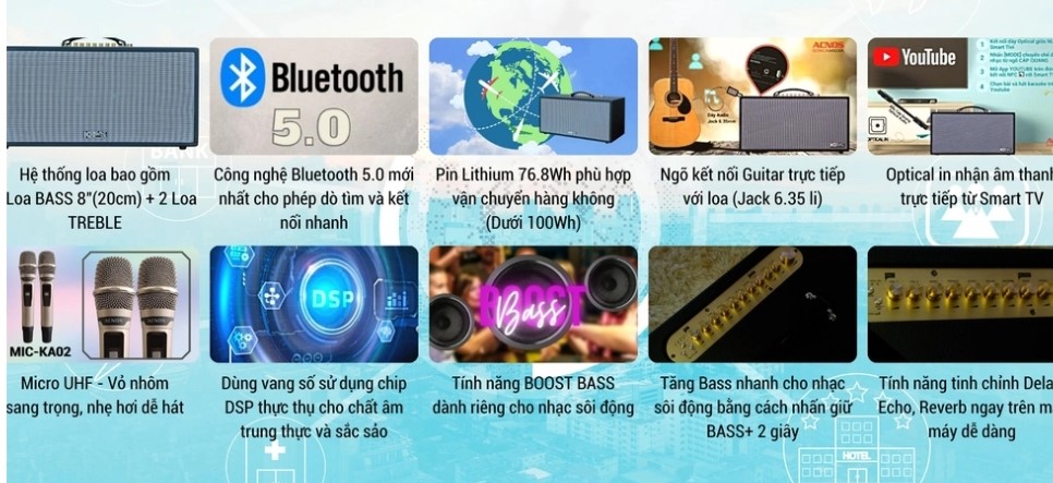 Đánh giá chất lượng của loa karaoke xách tay Acnos CS451Pus