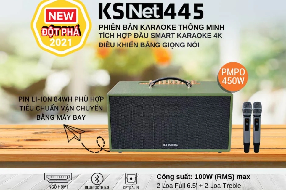 Đánh giá chất lượng loa karaoke di động Acnos KSNet445