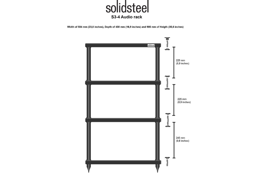 Kệ Audio SOLIDSTEEL S3-4